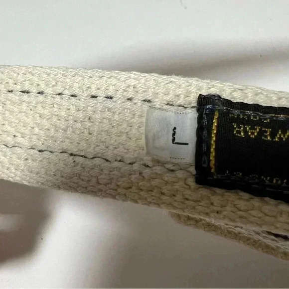 Vintage Alynn Neckwear Men’s Nautical Multicolored Themed Canvas Belt Size L - Picture 4 of 4